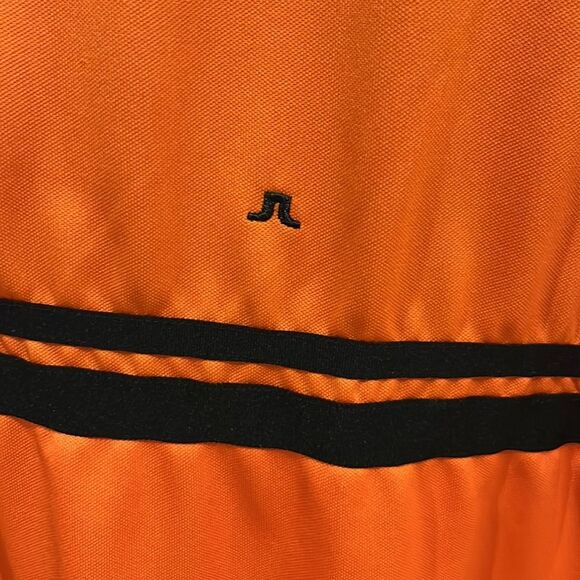 J. Lindeberg Orange and Black Golf Polo - Picture 3 of 8